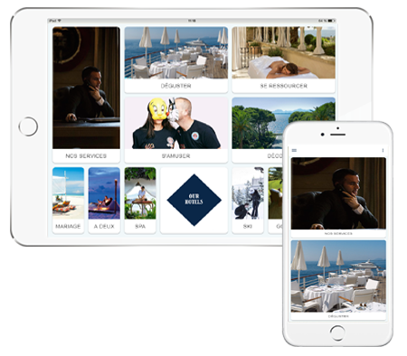 interactive multimedia hotel mobile webapps