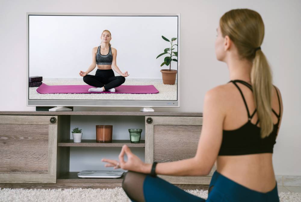 Yoga in hotel