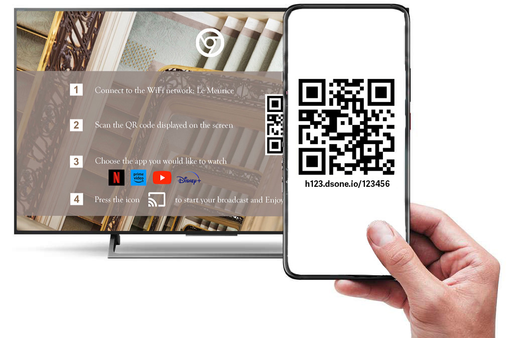 qr code scanned from iptv screen message