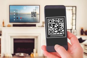 qr code scanned from iptv screen message in hotel room