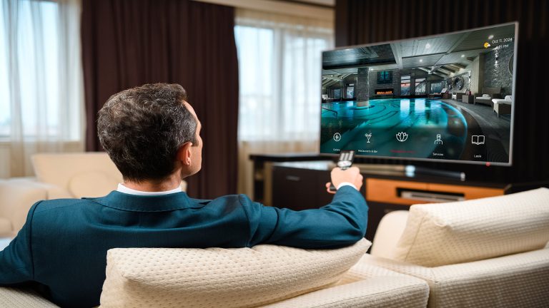 man tv room